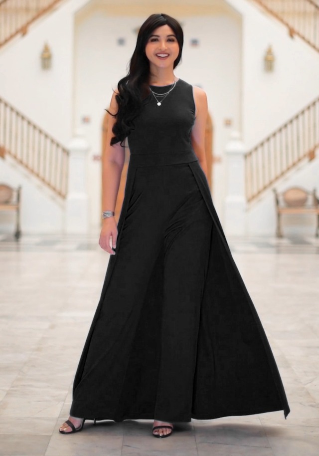 Amazon.com: KOH KOH Petite Womens Sleevless Long Pant Cape Dressy